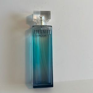 Eternity Aqua perfume by Calvin Klein used 3/4 full